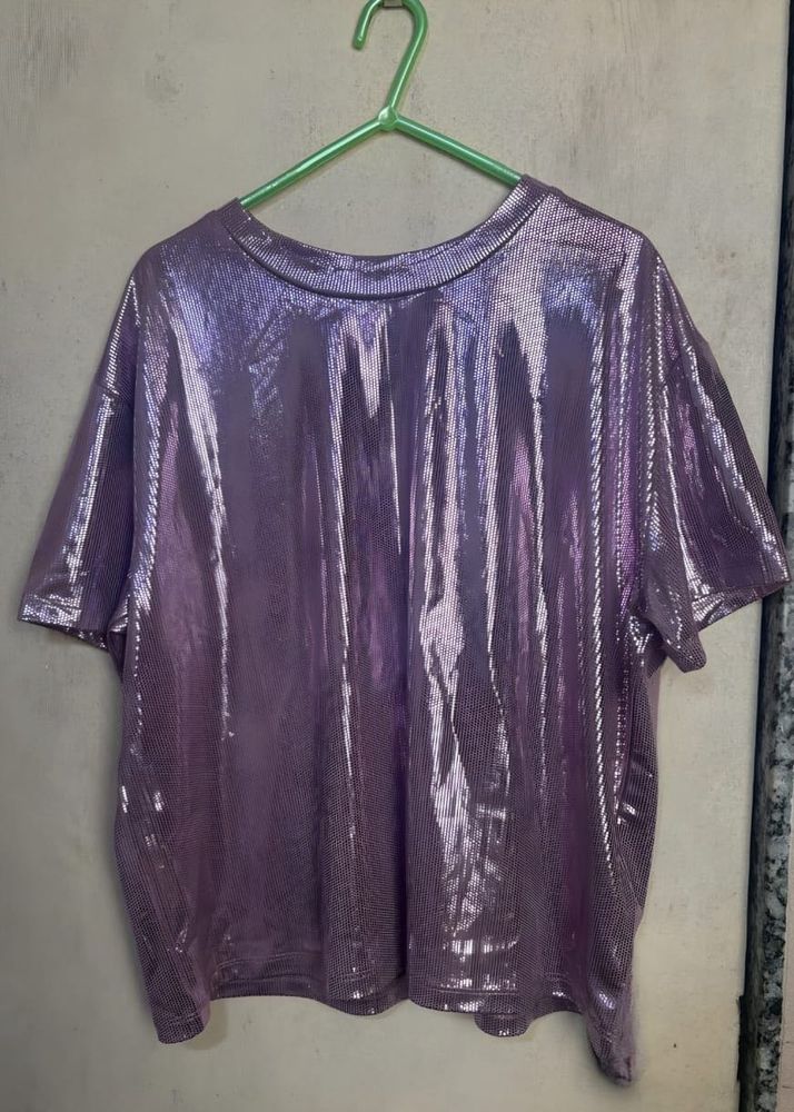 ✨Metallic Pinkish Purple T-shirt✨