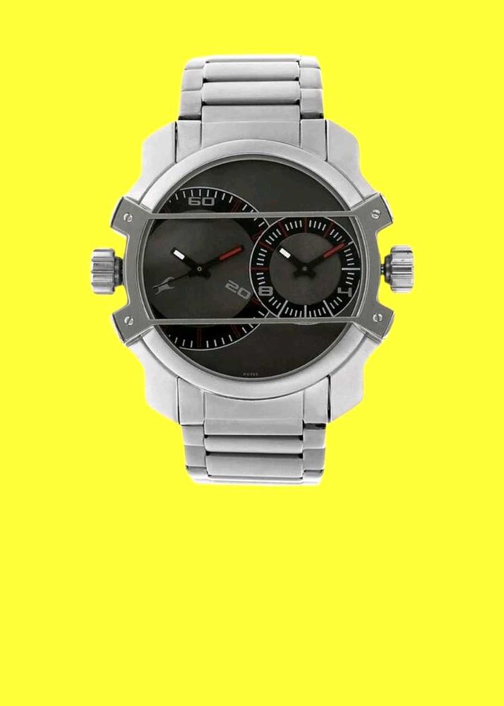Fast-track Quartz Analog Grey Dial Watch (New)