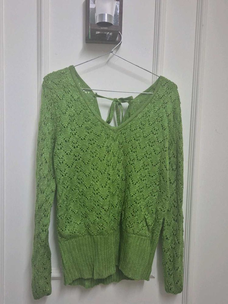 Green Knit Sweater