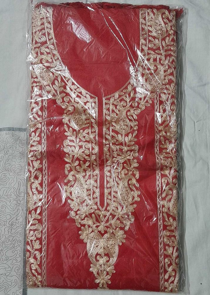 Red Embroidered Suit