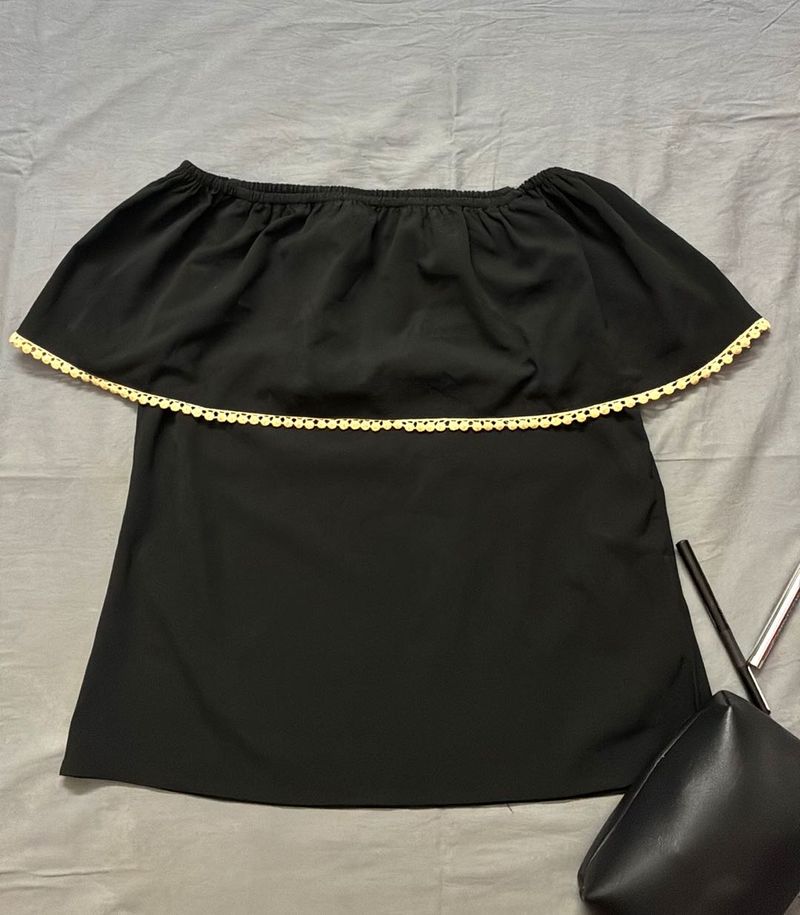 Chic Black Off-Shoulder Top