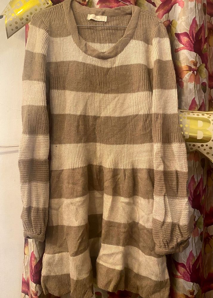 Striped Knit one piece sweater