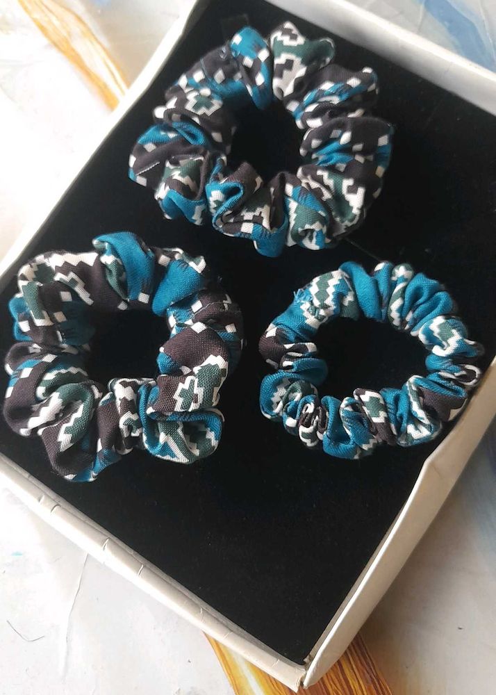 Hair Scrunchies Cotton Printed