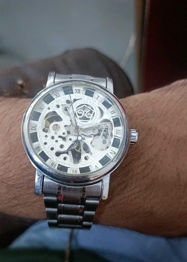 Elegant Skeleton Dial Watch
