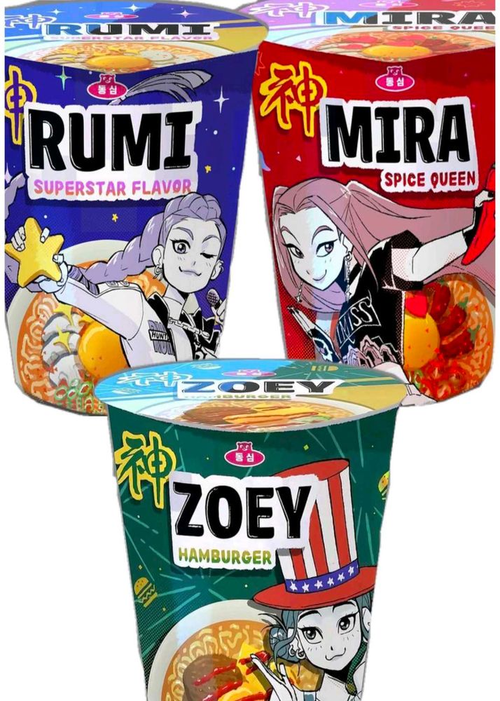 DIY Ramen Template – K-pop Demon Hunters Edition