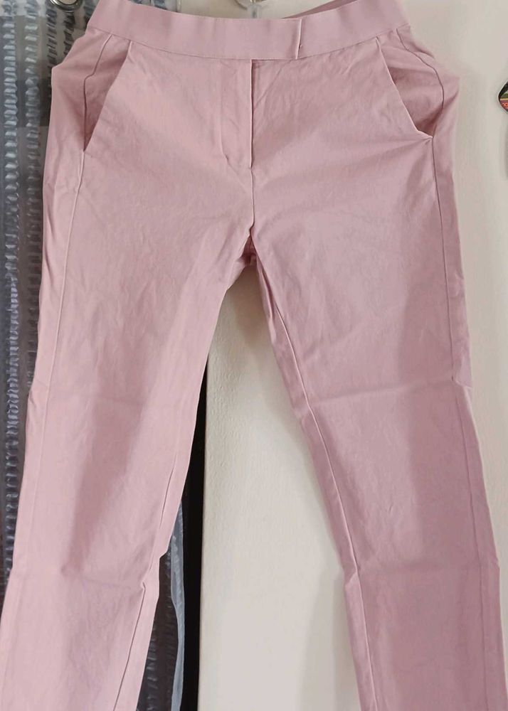 Pink Casual Trousers- Rarely Worn