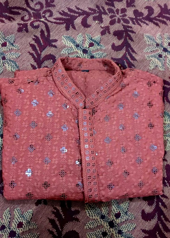 Embroidered Kurta Set for men