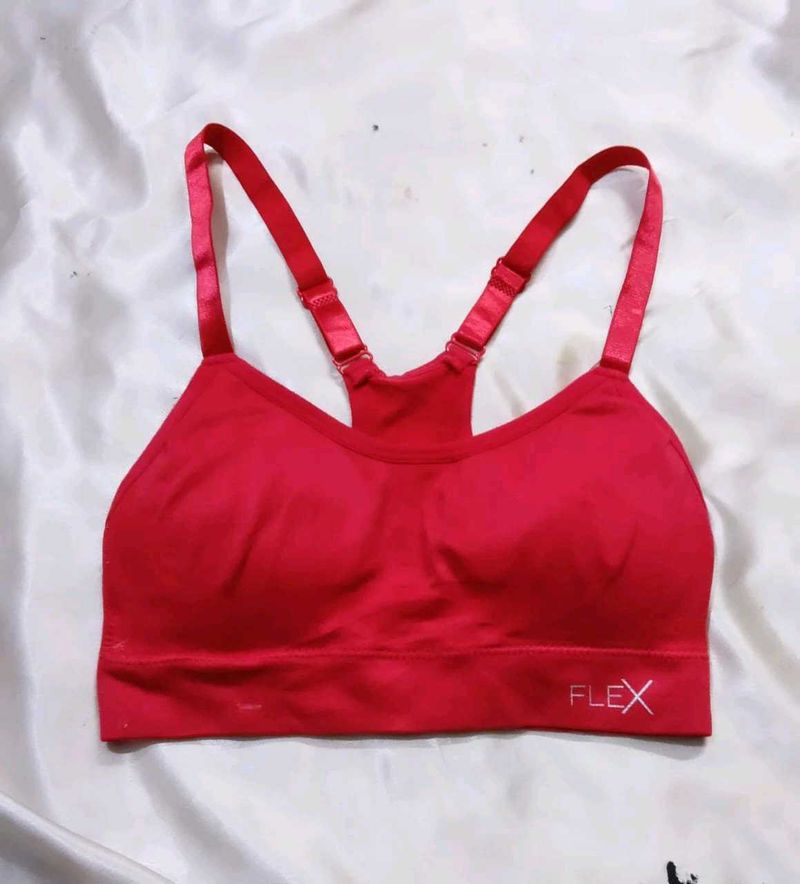 Red FLEX Sports Bra
