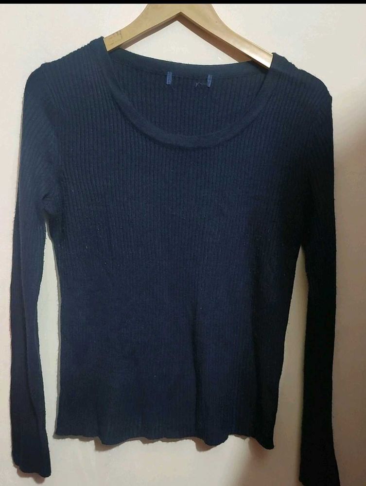Navy Blue Winter Top For Girl Or Woman 34 Bust