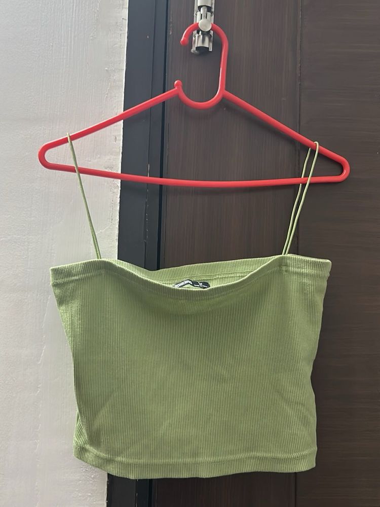 Cute Green Crop Top