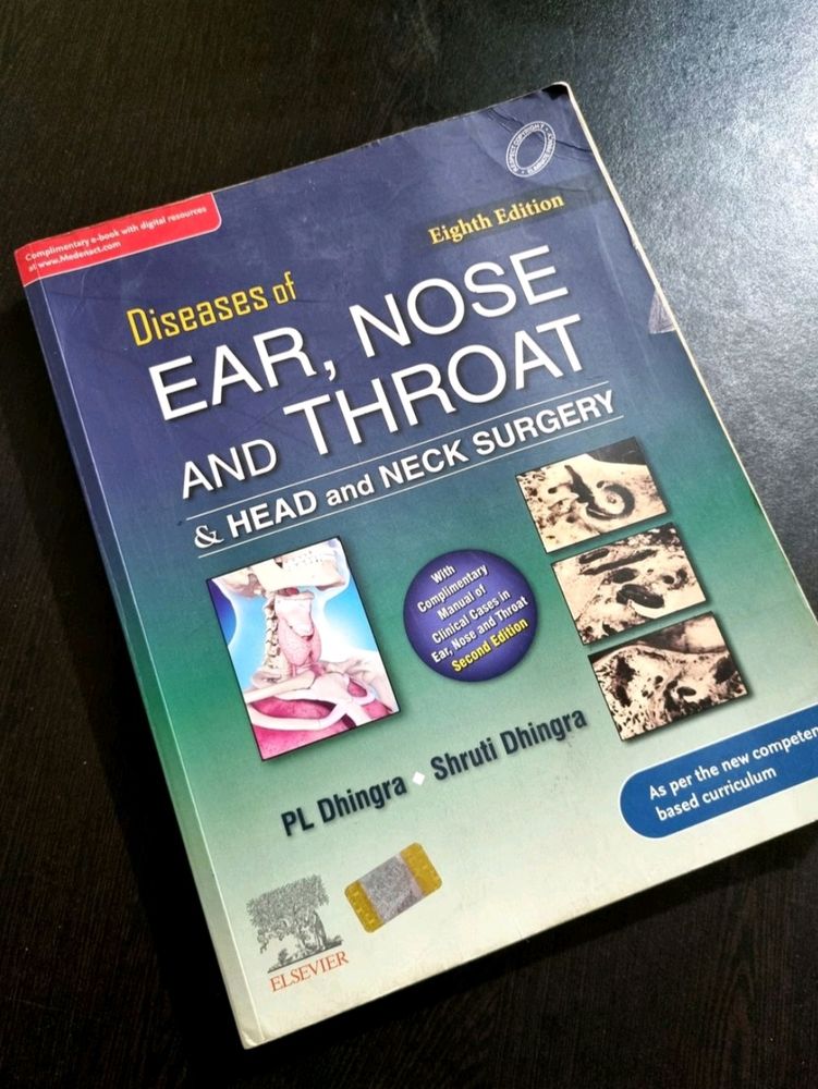 Ent Pl Dhingra Book Latest Edition(8th) Mbbs