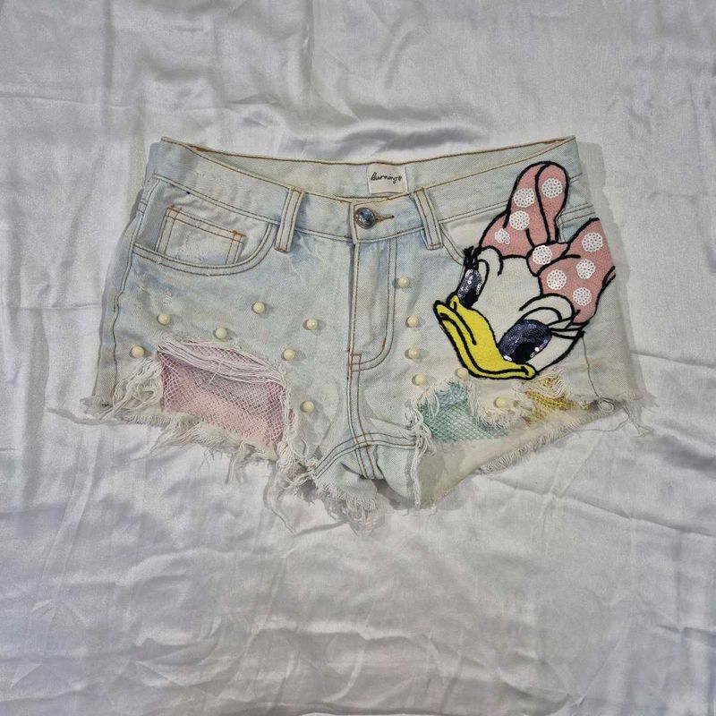 Micro Mini Shorts Denim /Disney/Mickey Mouse