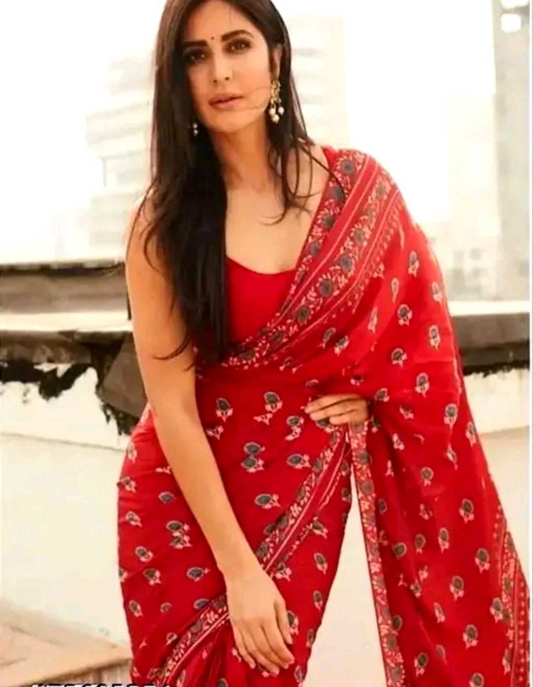 Katrina Kaif Jaipuri Pure Cotton Saree