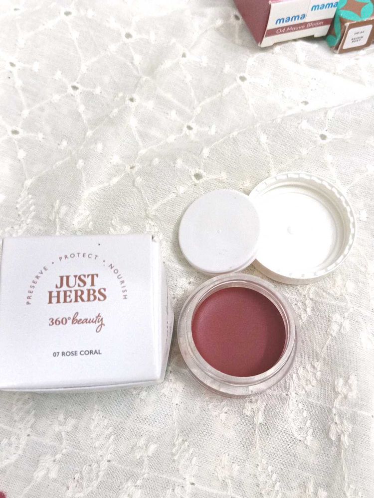 Just Herbs &#34;Rose Coral&#34; Lip&amp; Cheek Tint