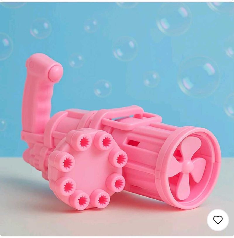 Pink Bubble Gun Toy