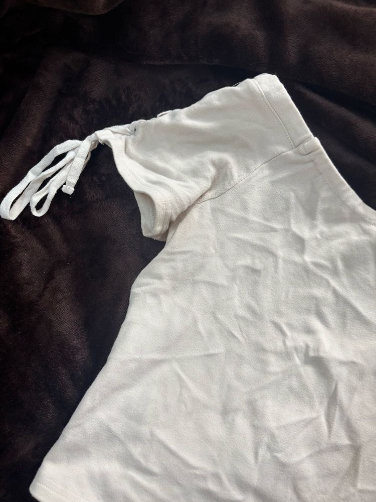 Floral White Top - Dazzlin