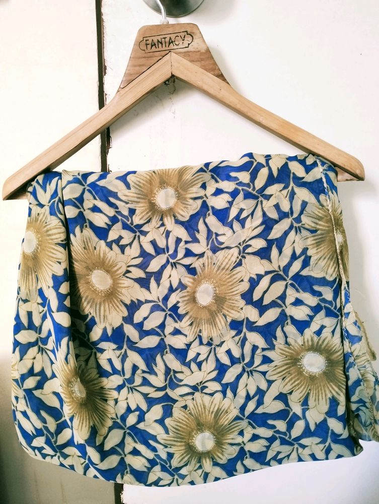Flower Print Saree