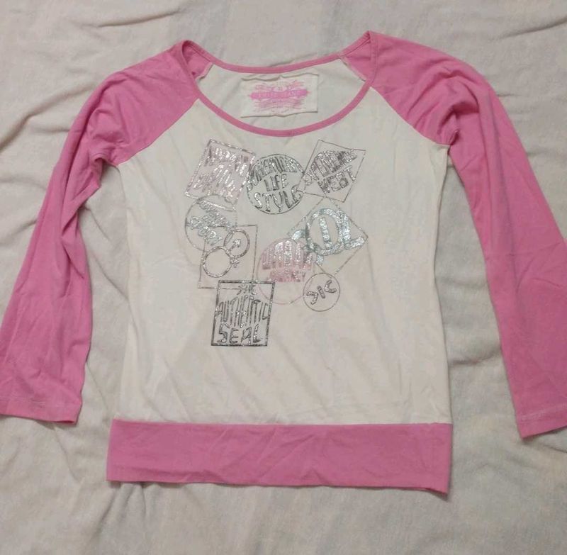 Cute Pink Sleeve Top
