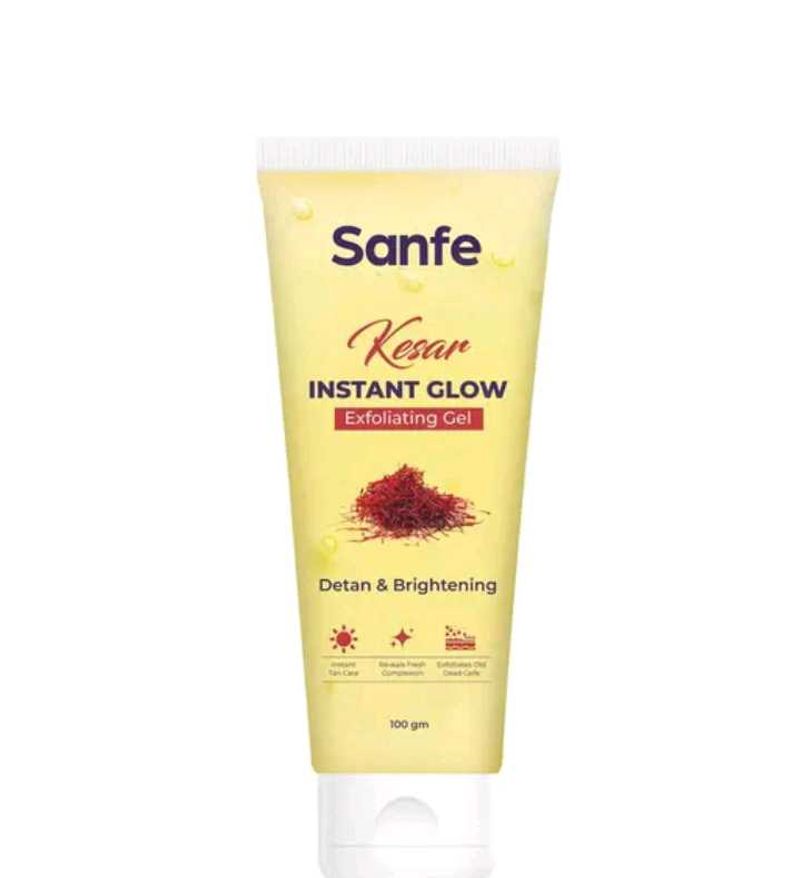 sanfe kesar instant glow exfoliating gel