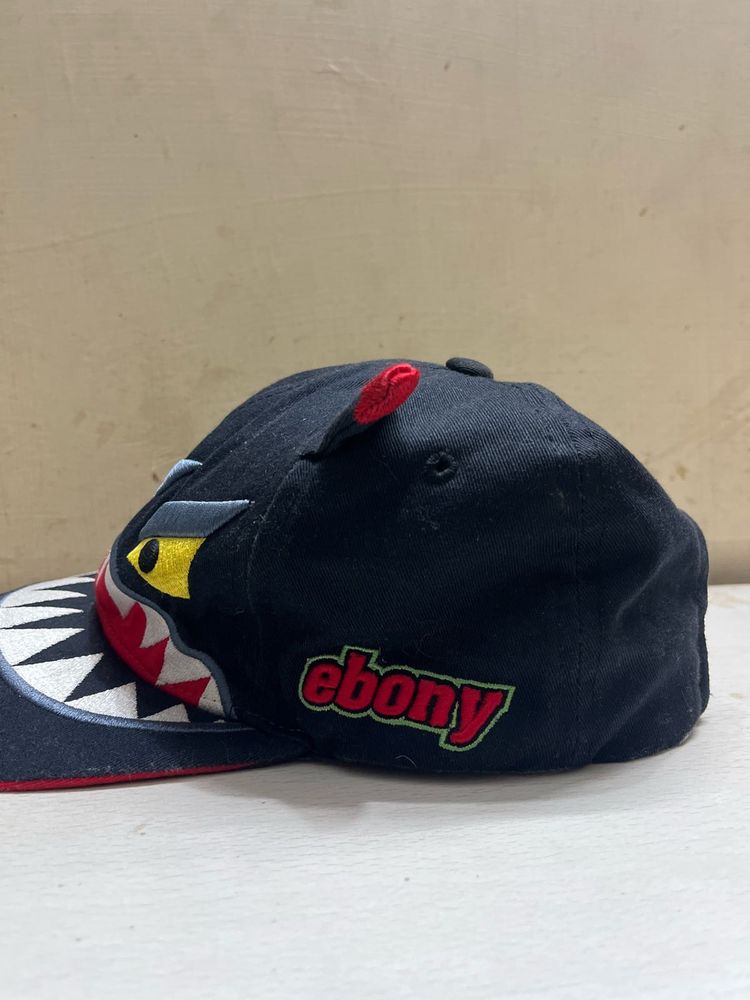Elstinko Ebony Monster face Snapback Cap.