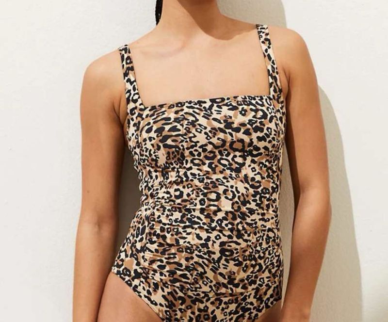 M&amp;S Square Neck Swimsuit/ Bodysuit