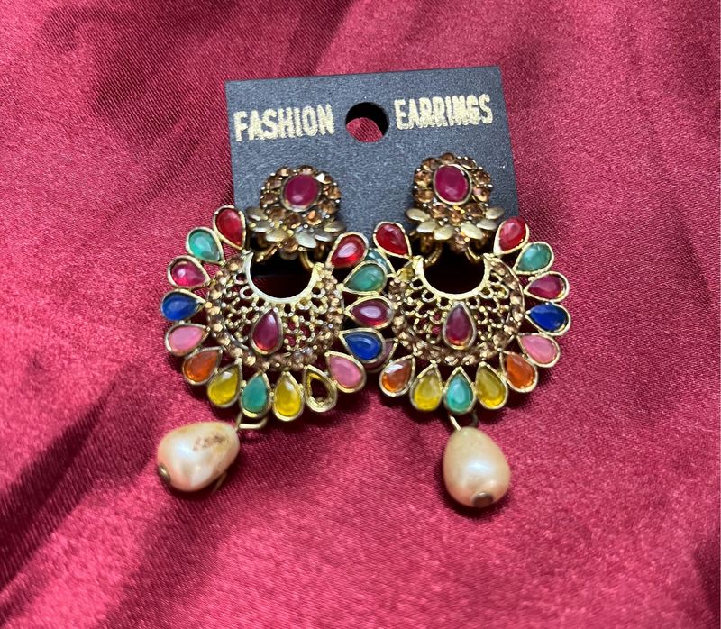 Multicoloured Beautiful Earrings