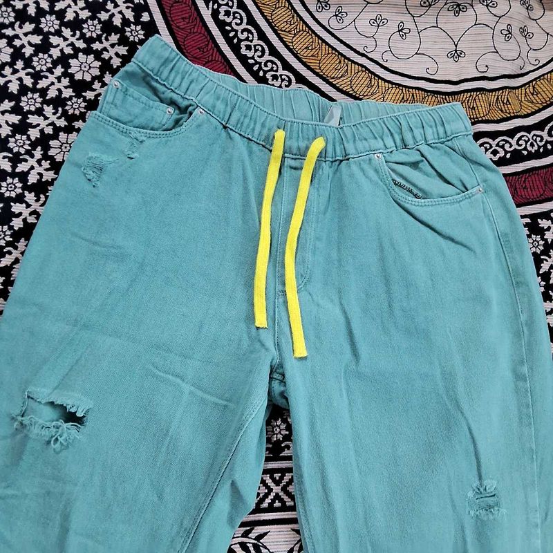 Recap Sea Green Jeans