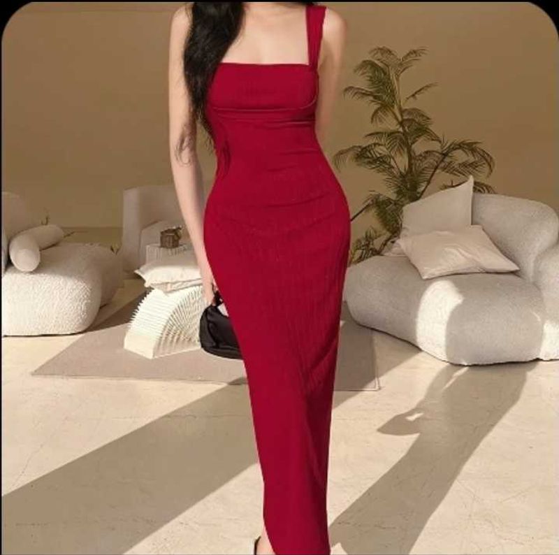 Elegant Red Bodycon Dress