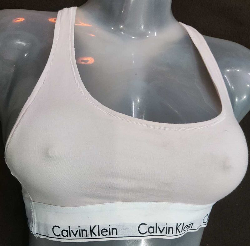 Calvin Klein White Sports Bra 🖤