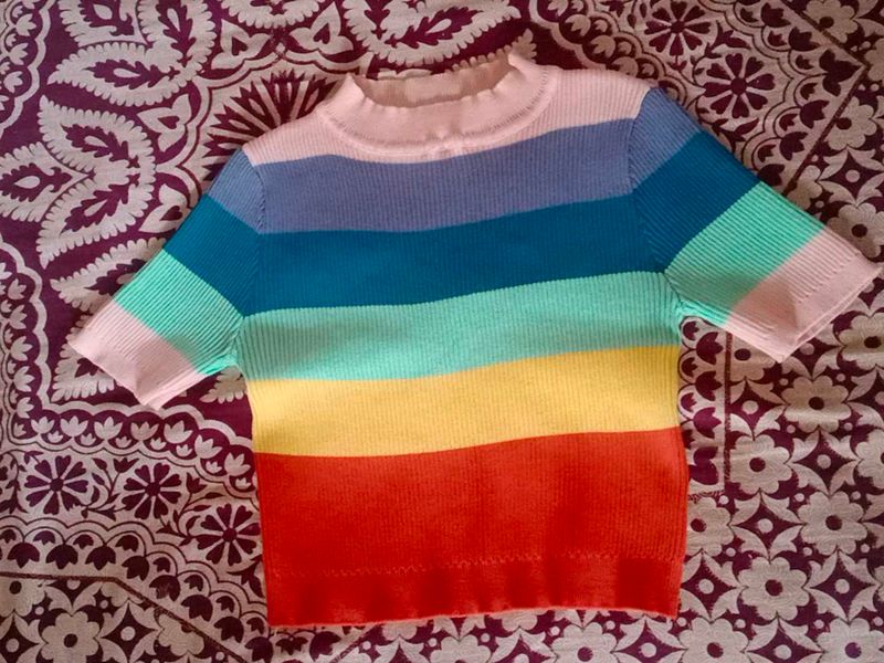 Striped Knit Top