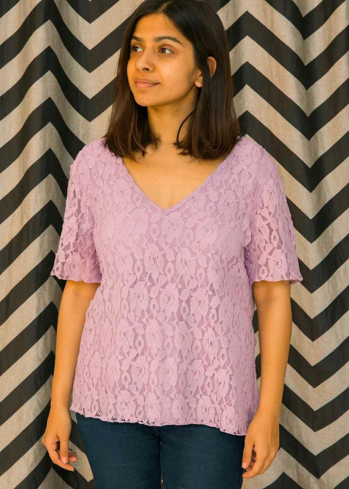 Lavender Net Plus Size Top 💜
