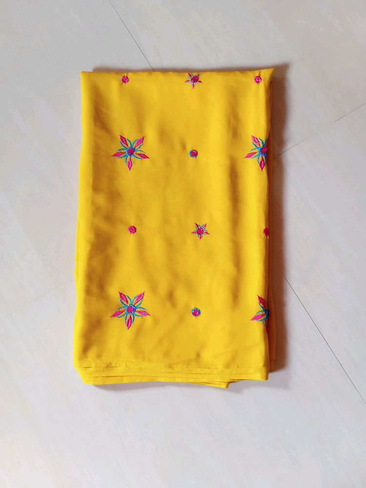 Price Dropped Beautiful yellow saree