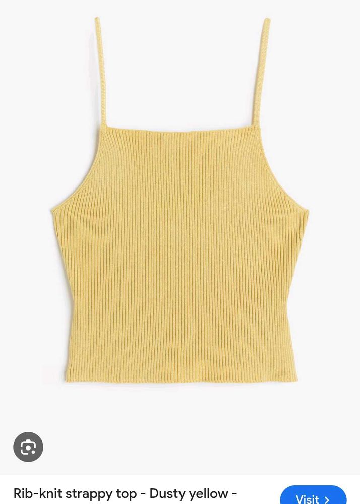 H&amp;M Mustard Tank Top