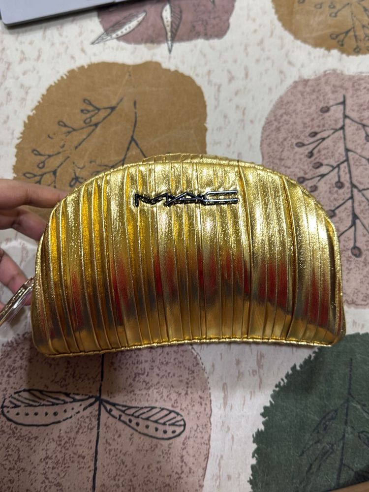 New MAC Golden Color Makeup Bag