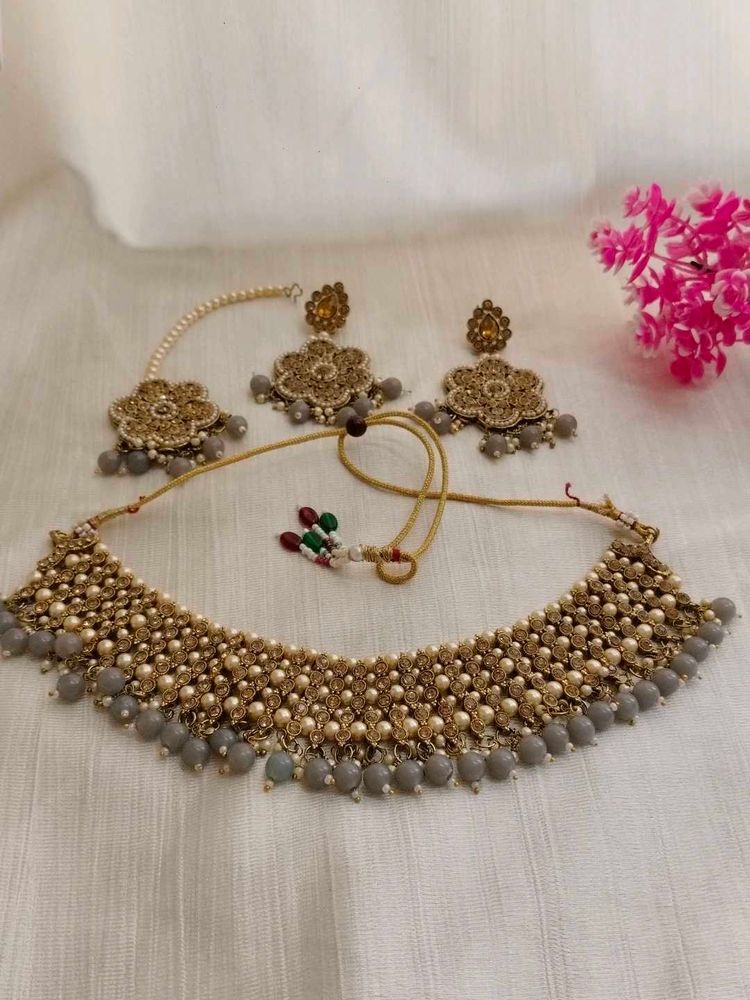 Trending Pearl Work Jwellery Set 🫰
