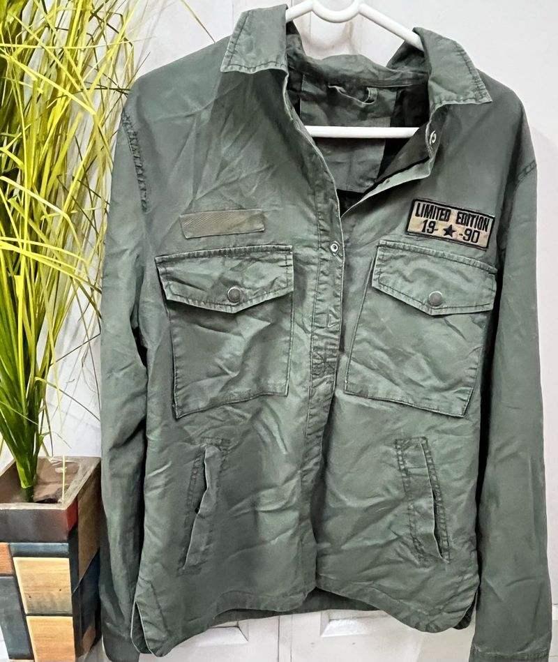Olive Green Utility Jacket