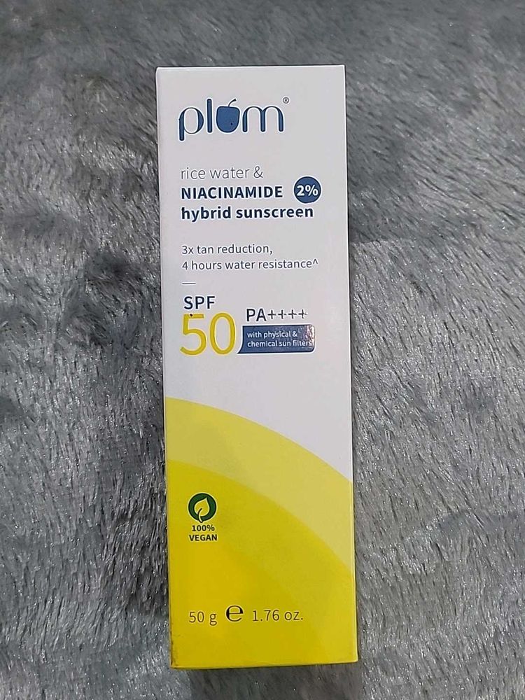 Plum Rice Water Hybrid Sunscreen