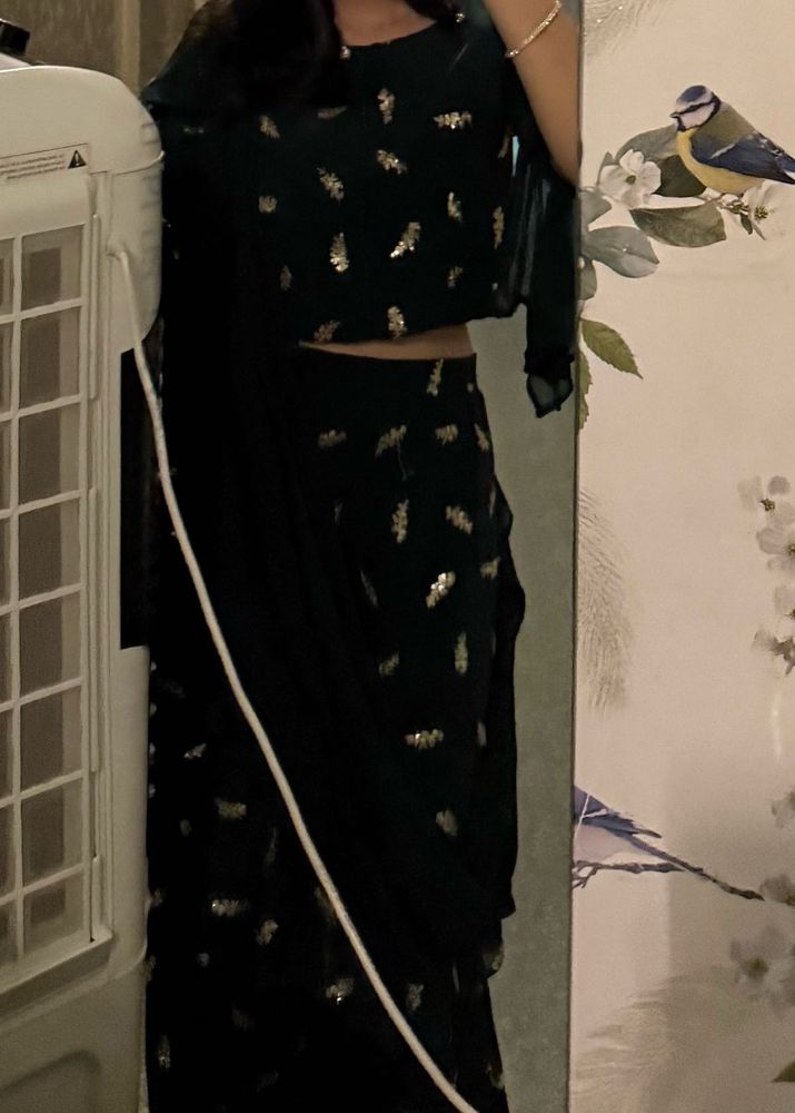 cool indo western saree