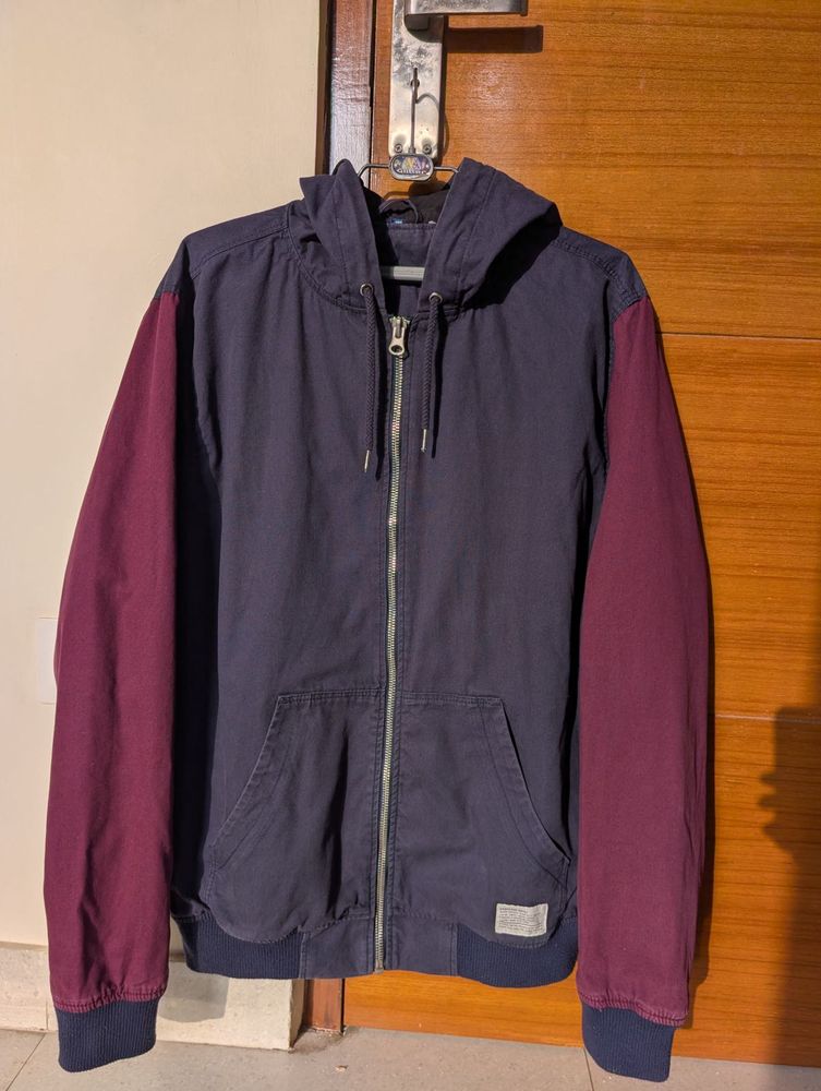 H&amp;M Two-Tone Zipper hoodie Jacket