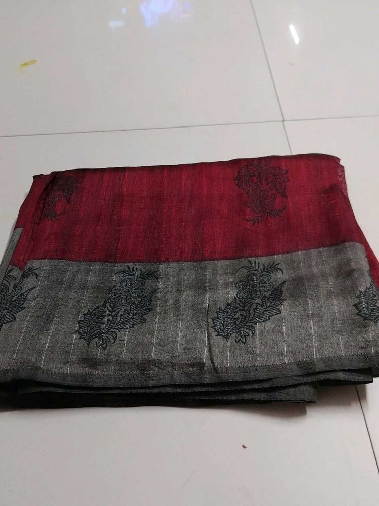 Dailywear Maroon Printed Saree