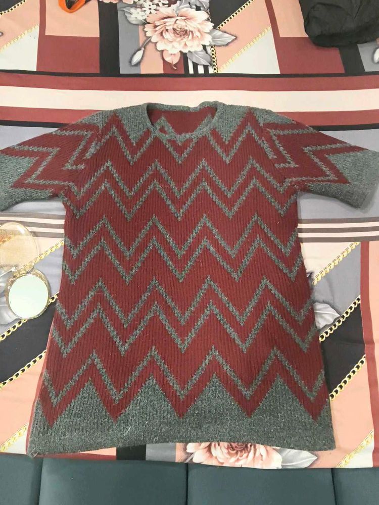 Retro Patterned Sweater