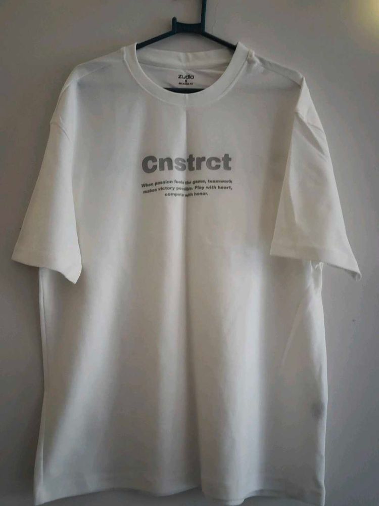 White Graphic Print T-Shirt