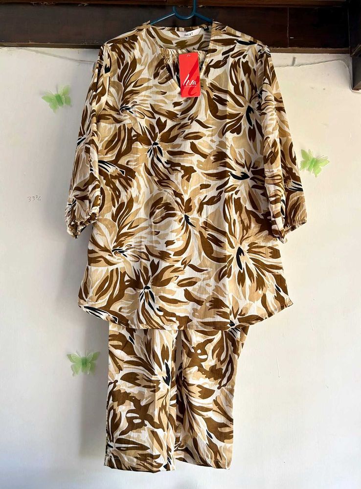 Brown Abstract Co-ord
