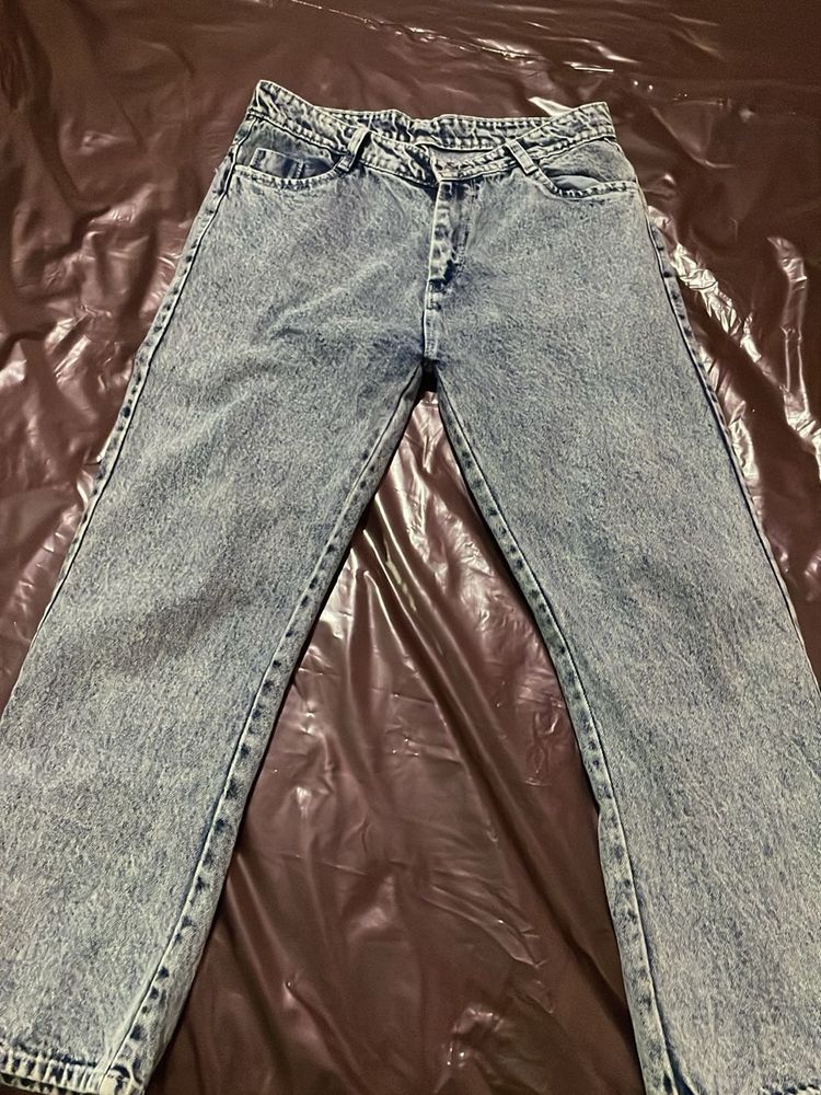 Acid Wash Denim Jeans