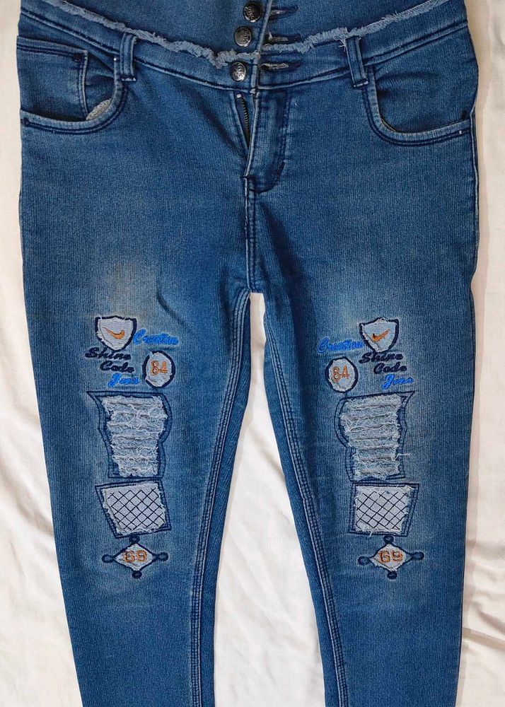 Stylish Blue Denim Jeans
