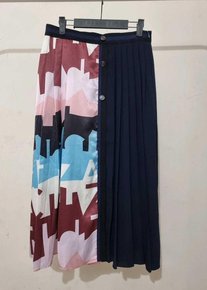 Pleated Maxi Skirt