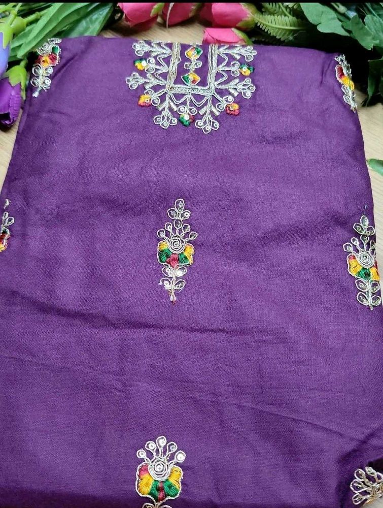 Embroidery Sequence Work Kurtis