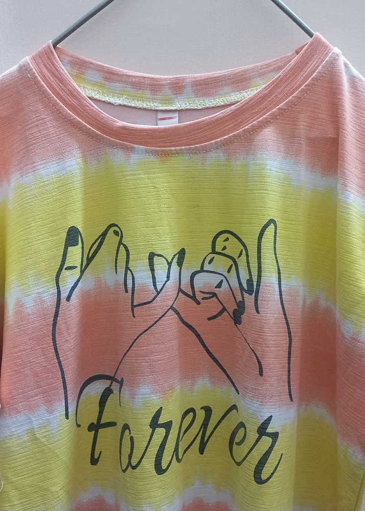 Orange Yellow Colour Girl Top
