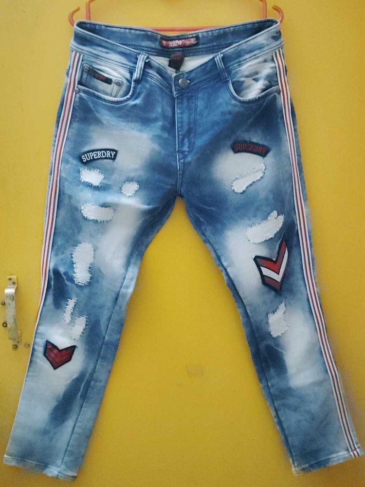 Stylish Distressed Jeans