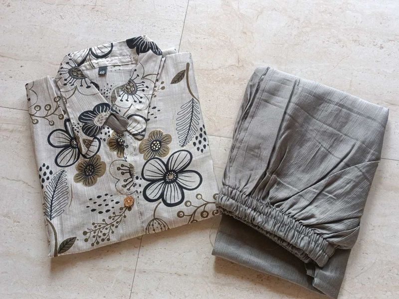 Modern Printed Co-ord Set With Pocket